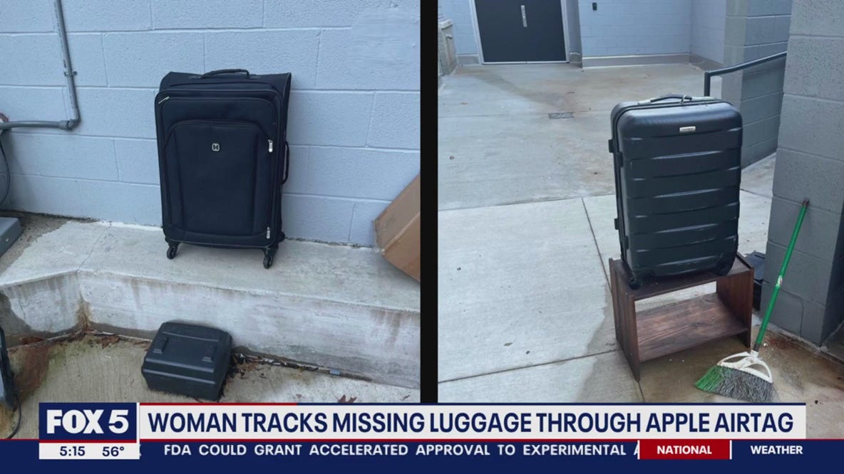 Woman tracks missing luggage through Apple AirTag